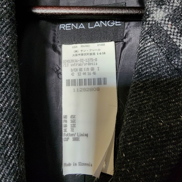 NWT Rena Lange Wool and Fur Trim Jacket - Picture 3 of 6
